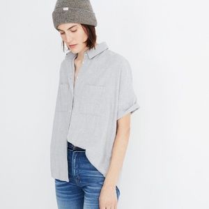 Madewell Flannel Courier Top